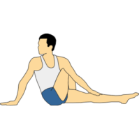 Vakrasana {Half Spinal Twist Pose}-Steps And Benefits