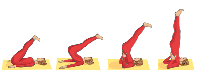 Sarvangasana {Shoulders stand Pose}-Steps And Benefits