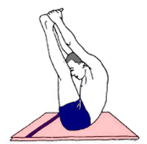 Urdhva-Mukha Paschimottanasana (Upward Facing Intense Stretch Yoga Pose)