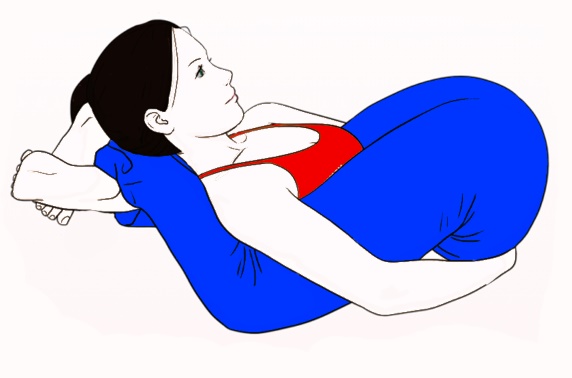 Yoganidrasana (Sleeping Yogi Yoga pose)