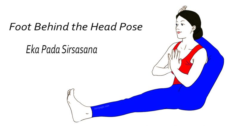 Eka Pada Sirsasana Foot Behind The Head Pose Steps And Benefits Sarvyoga Yoga 